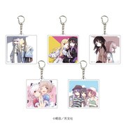 全5種のアクリルキーホルダー。