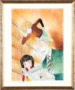 「山下和美モーニング複製原画集」の額装見本。