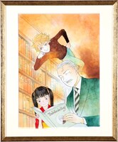 「山下和美モーニング複製原画集」の額装見本。