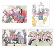 1週目に配布される「キャラクターデザイン谷口淳一郎描きおろし 色紙風かあど」。