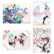 2週目に配布される「キャラクターデザイン谷口淳一郎描きおろし 色紙風かあど」。