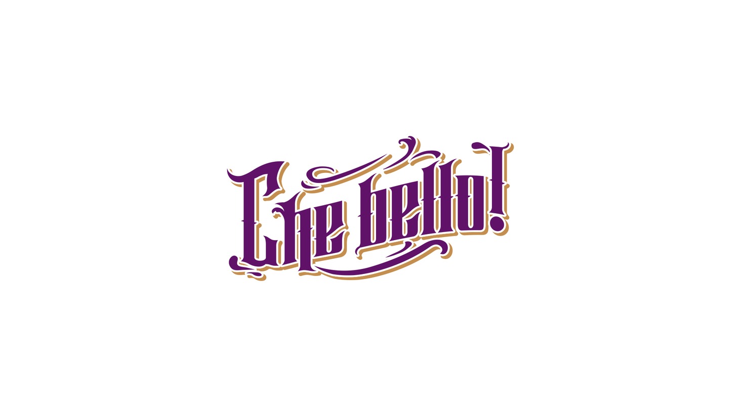 Che bello!（ケ ベーロ！）のロゴ。