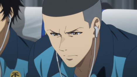 TVアニメ「アオアシ」第13話の場面カット。