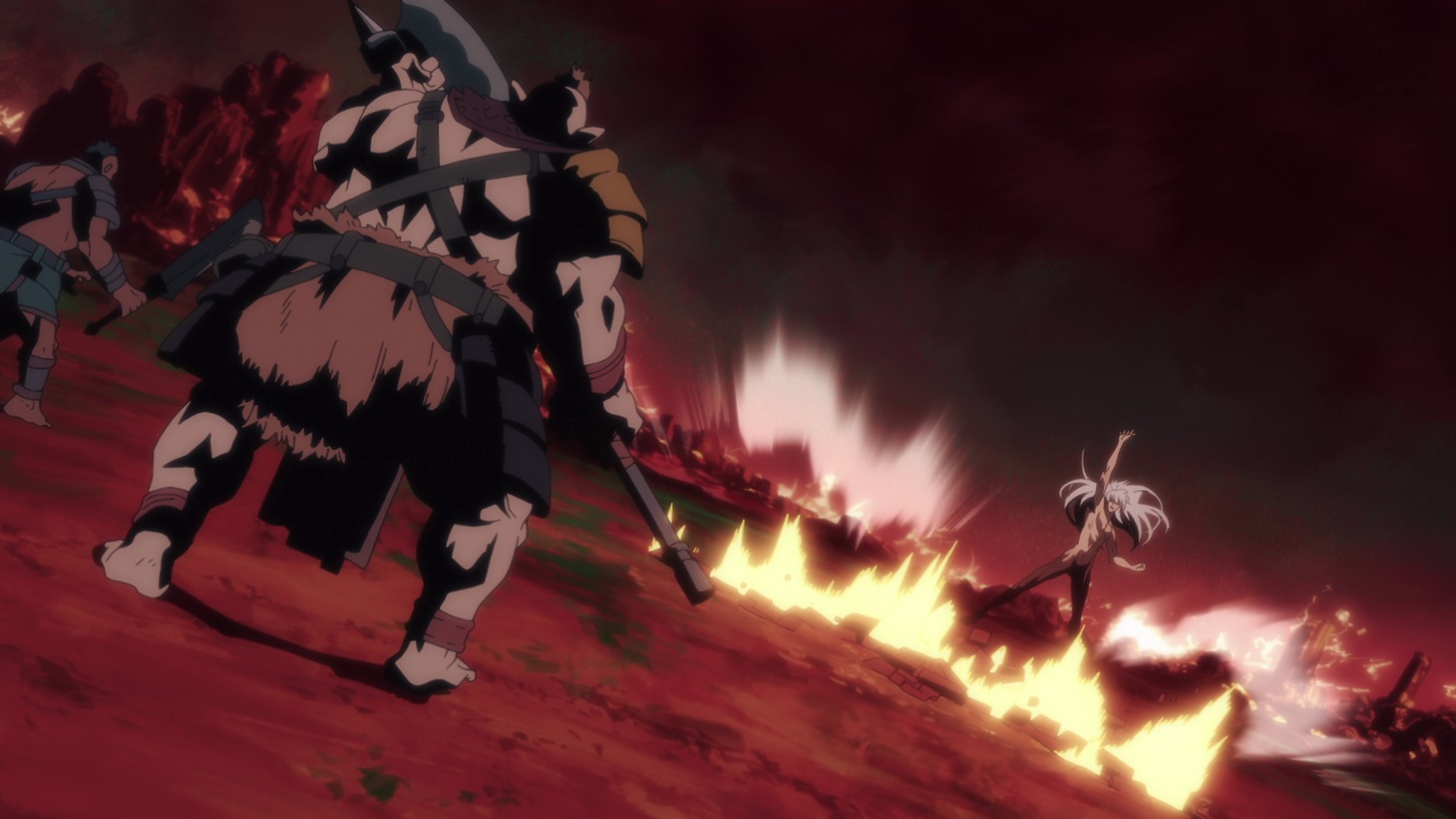 アニメ「BASTARD!!―暗黒の破壊神―」ノンクレジットオープニング映像より。