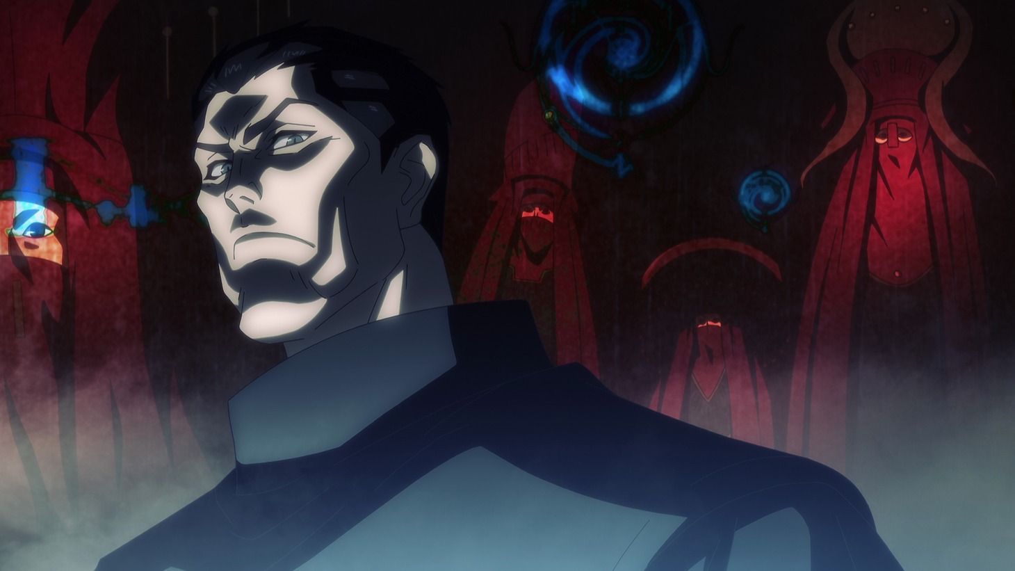 アニメ「BASTARD!!―暗黒の破壊神―」ノンクレジットオープニング映像より。