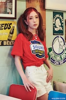 「初音ミク SOUND DELIVERY デリバリースタッフTシャツ」着用イメージ