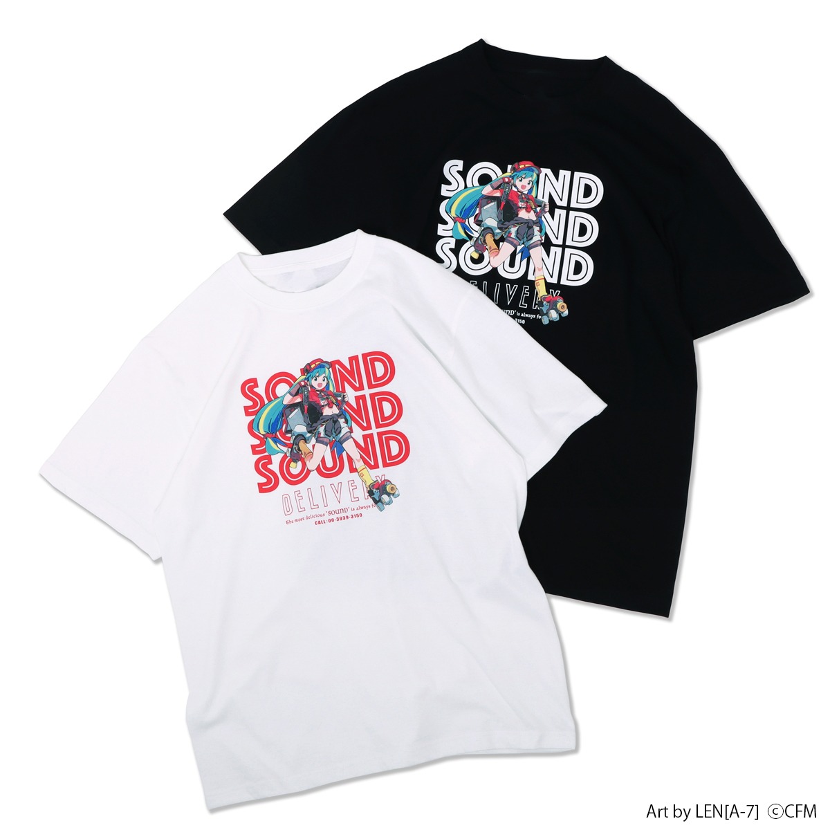「初音ミク SOUND DELIVERY イラストTシャツ」