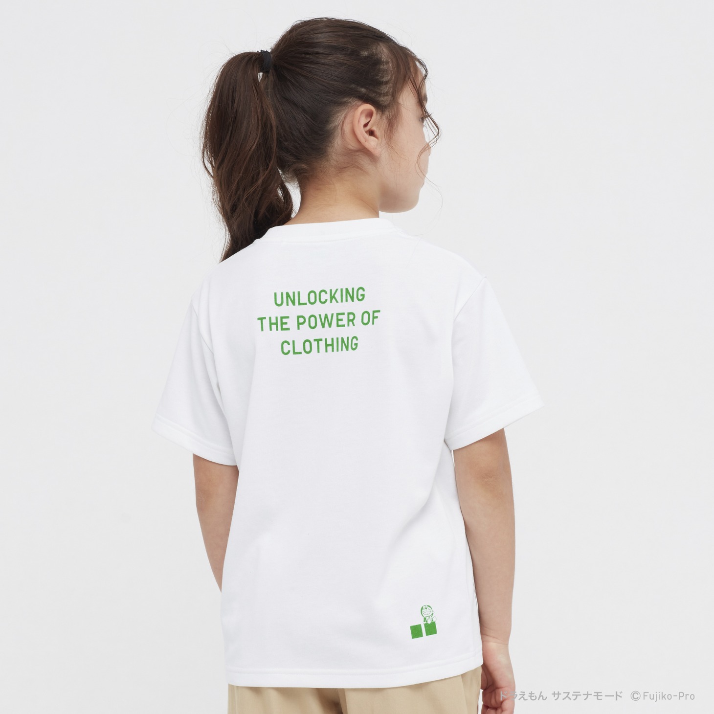 「KIDS ドラえもん サステナモード クルーネックTシャツ（半袖・リラックスフィット）」