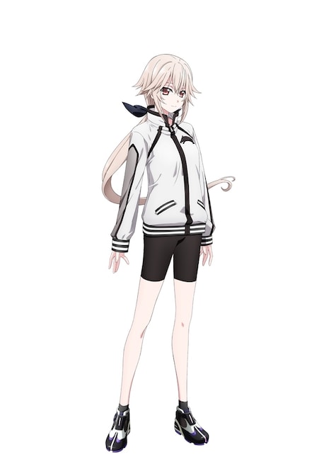 ミシェル・イェーガー(CV:市ノ瀬加那)。ロックバンド・Snow Wolfのギターボーカル。物静かでおだやかな性格で、音楽とスポーツを愛する少女。ハイパースポーツでは卓越したスピードとテクニックで活躍する。