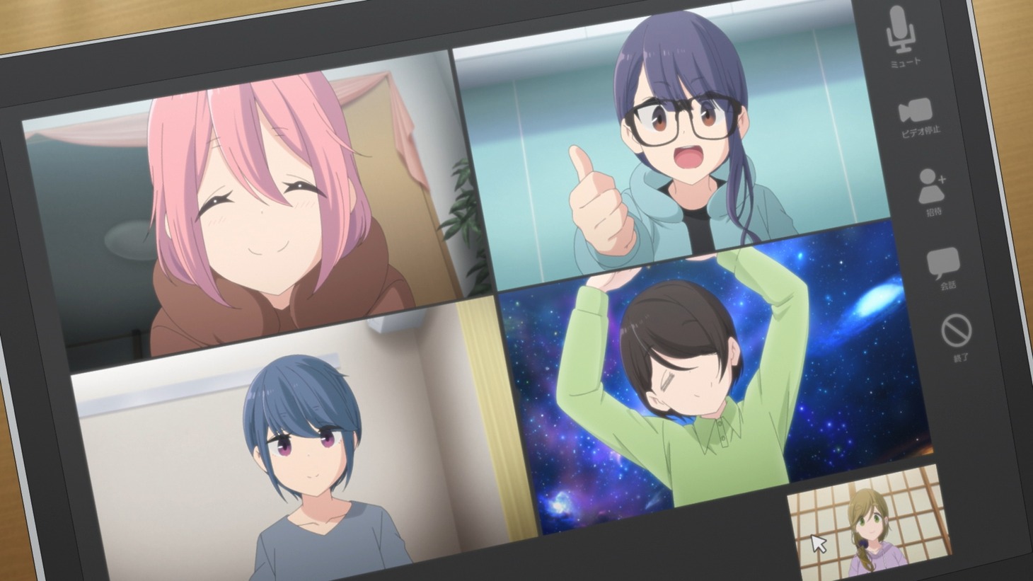 映画「ゆるキャン△」の新規場面カット。