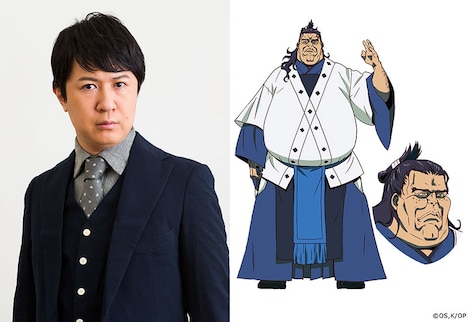 杉田智和と犬田八咫郎のキャラクタービジュアル。