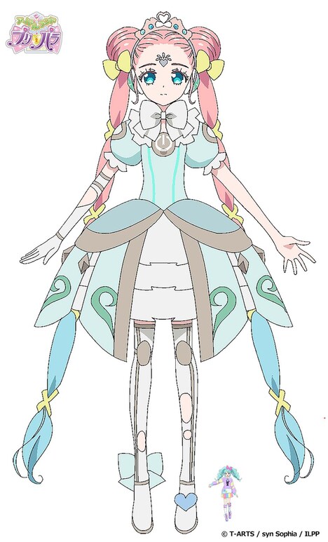 ポォロロの設定画。あまりと比較するとその大きさがわかる。