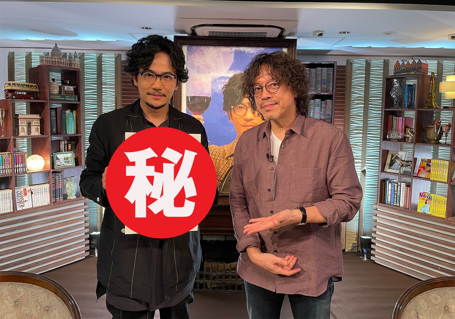 左から稲垣吾郎、浦沢直樹。