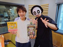 「マンガのラジオ」より。左から吉田尚記アナウンサー、カメントツ。