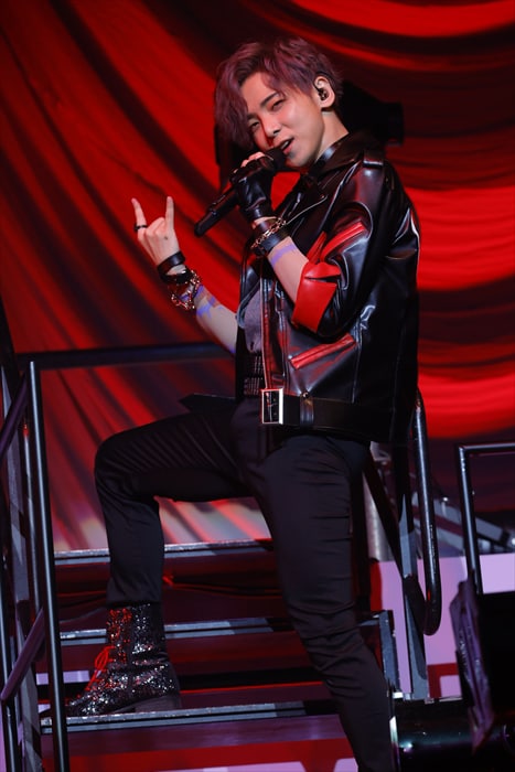 「チョコレートアイスクリーム・トルネード」を歌うマリオ役の橘龍丸。