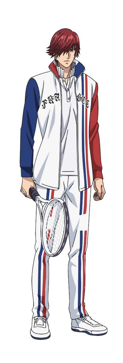 プランス・ルドヴィック・シャルダール（CV：花江夏樹）。高貴な血筋に生まれた正真正銘の「王子様」。性格は誇り高く、尊大。馬上でも自由にラケットをふるう繊細な技術とバランス感覚を持ち合わせている。