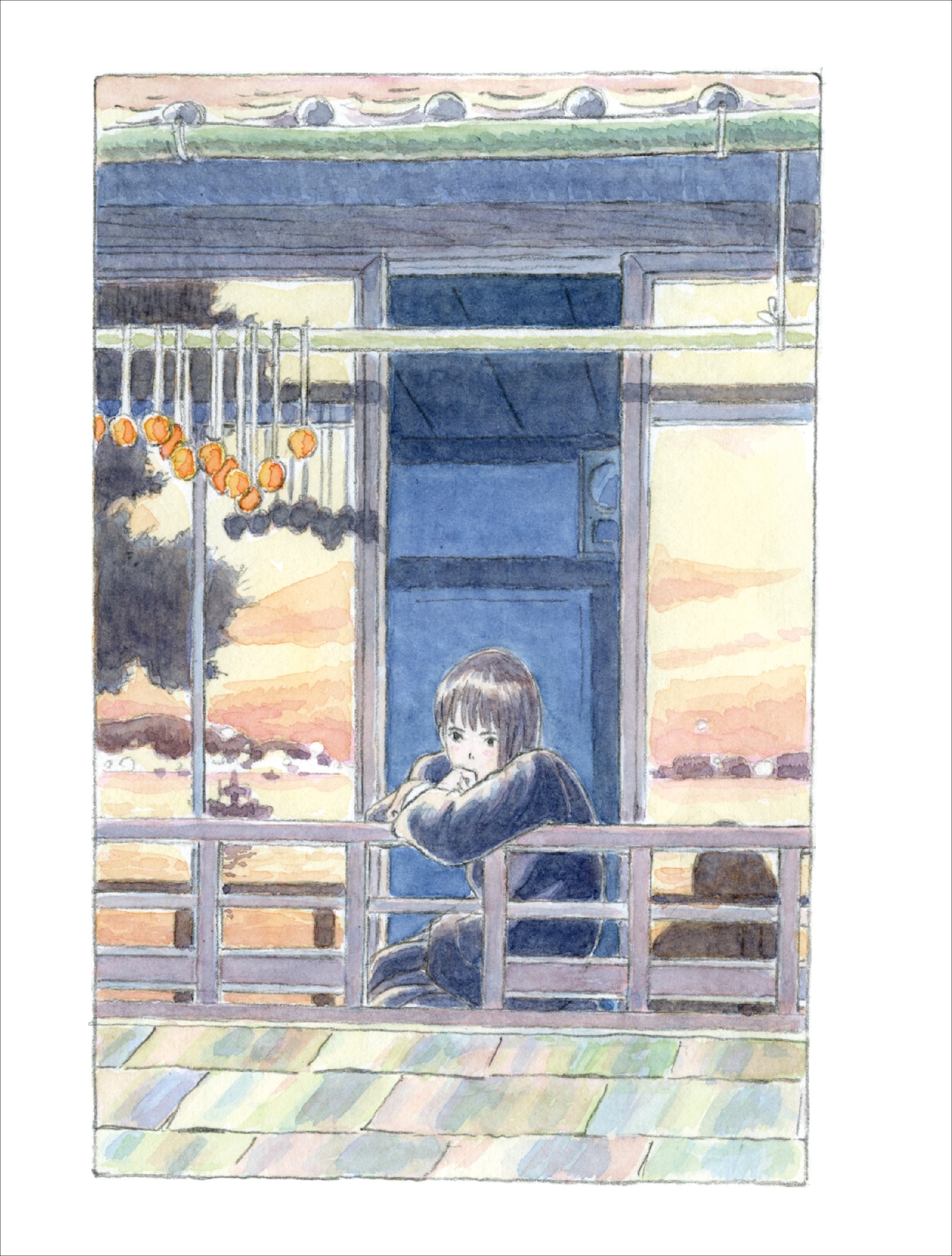 近藤勝也のカラーイラスト。