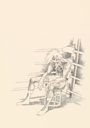 版画「あしたのジョー」より「まっ白な灰に…。」