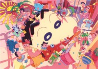 「クレヨンしんちゃん」のアニメ・映画30周年を記念して描かれた久野遥子の描き下ろしキービジュアル。
