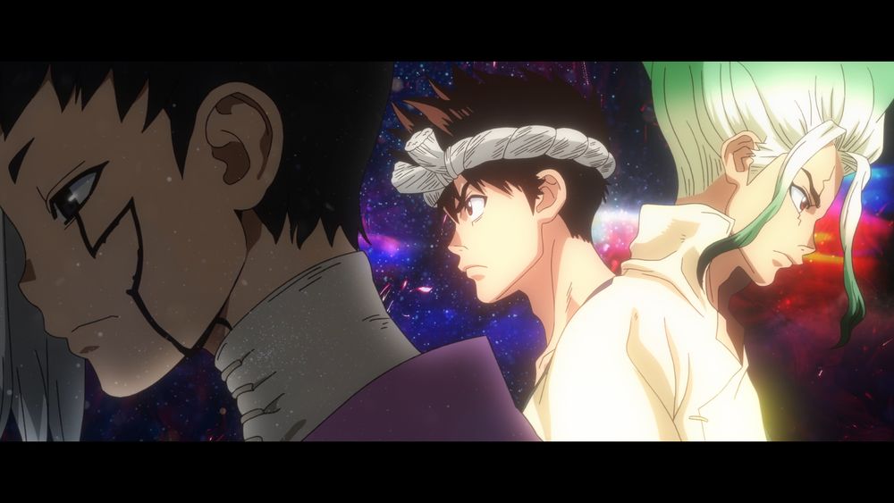 TVスペシャル「Dr.STONE 龍水」ノンクレジットオープニング映像より。