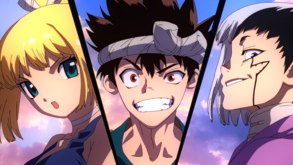 TVスペシャル「Dr.STONE 龍水」ノンクレジットオープニング映像より。