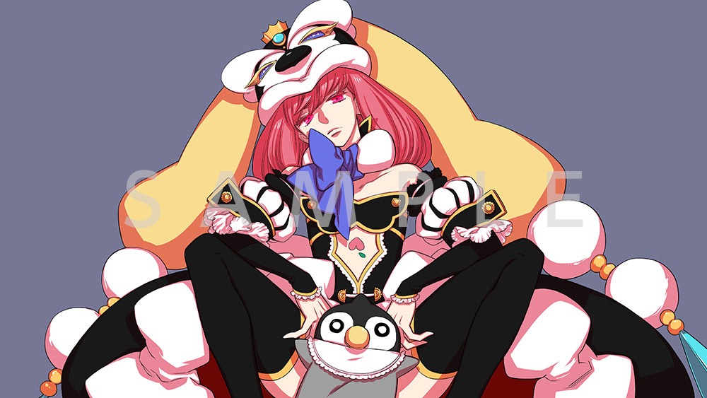 劇場版「RE:cycle of the PENGUINDRUM ［後編］僕は君を愛してる」入場者特典第1弾のイラストシート。
