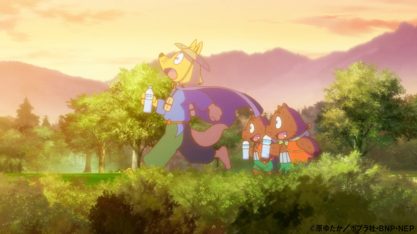 オリジナルアニメ「かいけつゾロリと水のおひめさま」の場面カット。