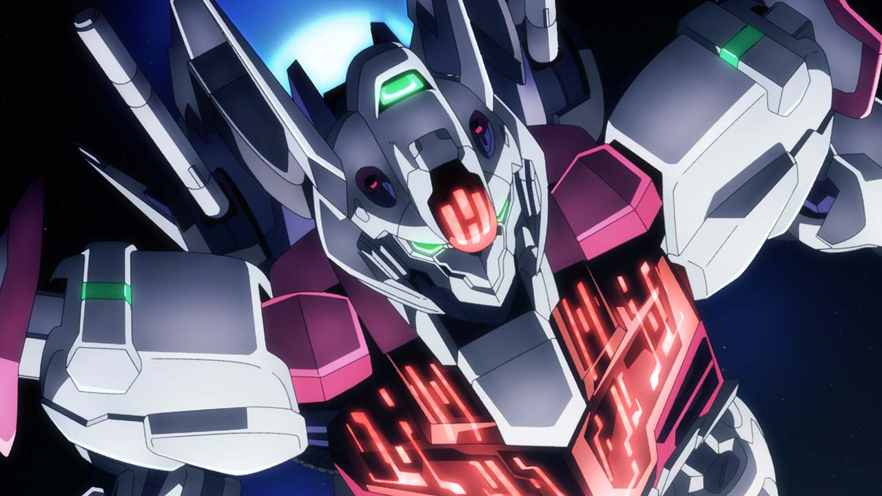 TVアニメ「機動戦士ガンダム 水星の魔女」の「PROLOGUE」場面カット。