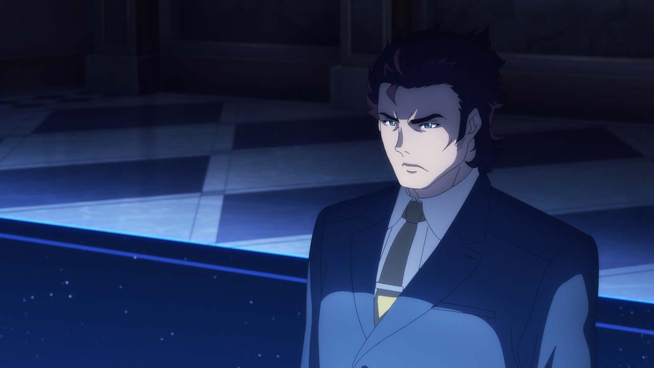 TVアニメ「機動戦士ガンダム 水星の魔女」の「PROLOGUE」場面カット。