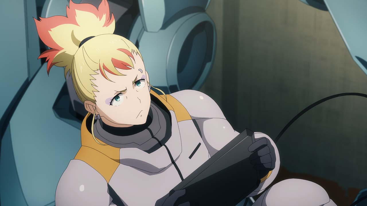 TVアニメ「機動戦士ガンダム 水星の魔女」の「PROLOGUE」場面カット。