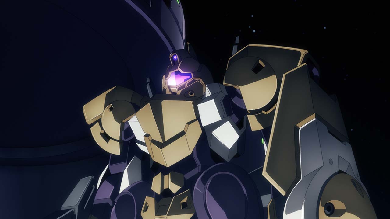TVアニメ「機動戦士ガンダム 水星の魔女」の「PROLOGUE」場面カット。
