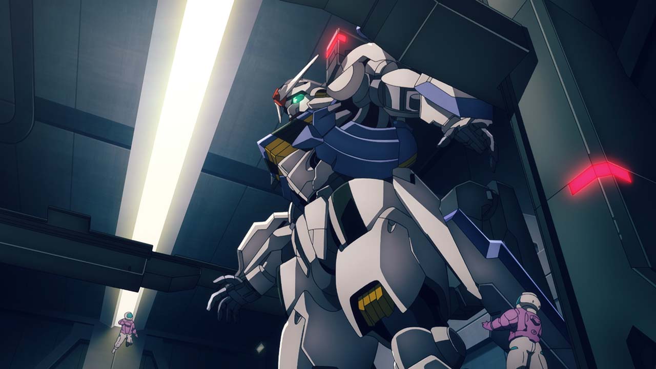 TVアニメ「機動戦士ガンダム 水星の魔女」の本編予告PVより。