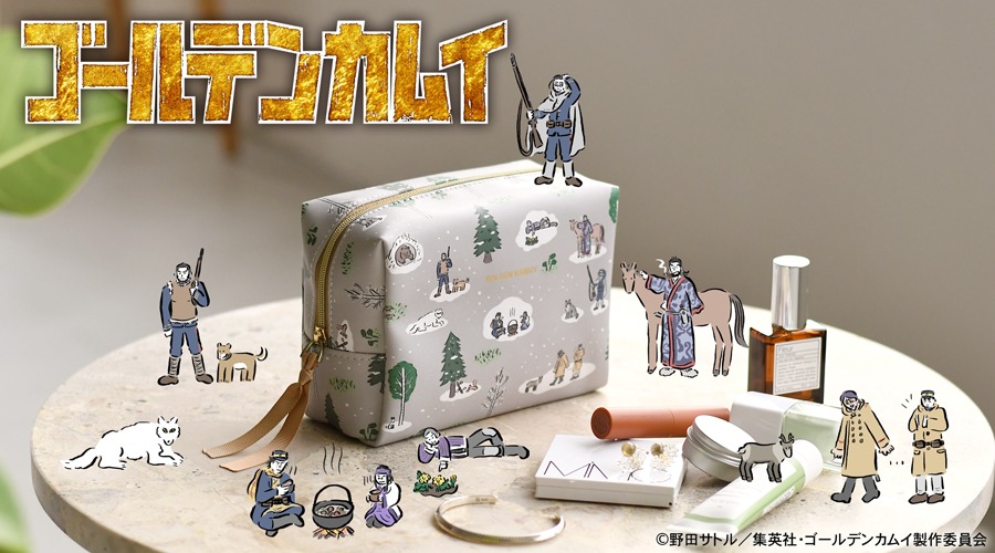 「ゴールデンカムイ」のコラボグッズバナー。