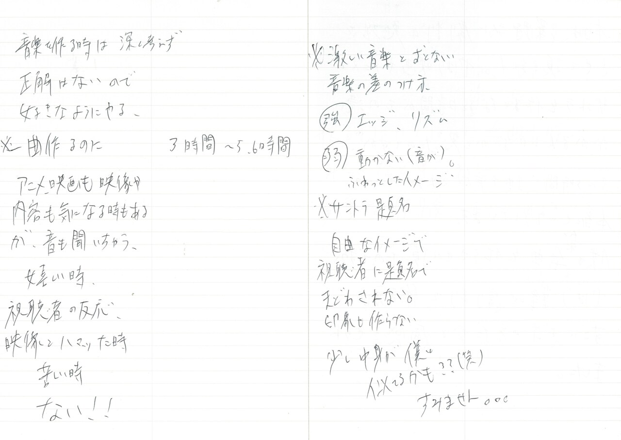 取材メモより。