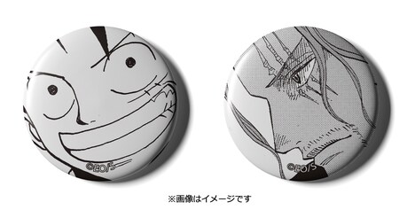 「ALL FACES GASHA」に入っているバッジのイメージ。 (c)尾田栄一郎/集英社