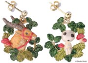 「Donguri Closet もののけ姫 ヤックルとコダマ ピアス」
