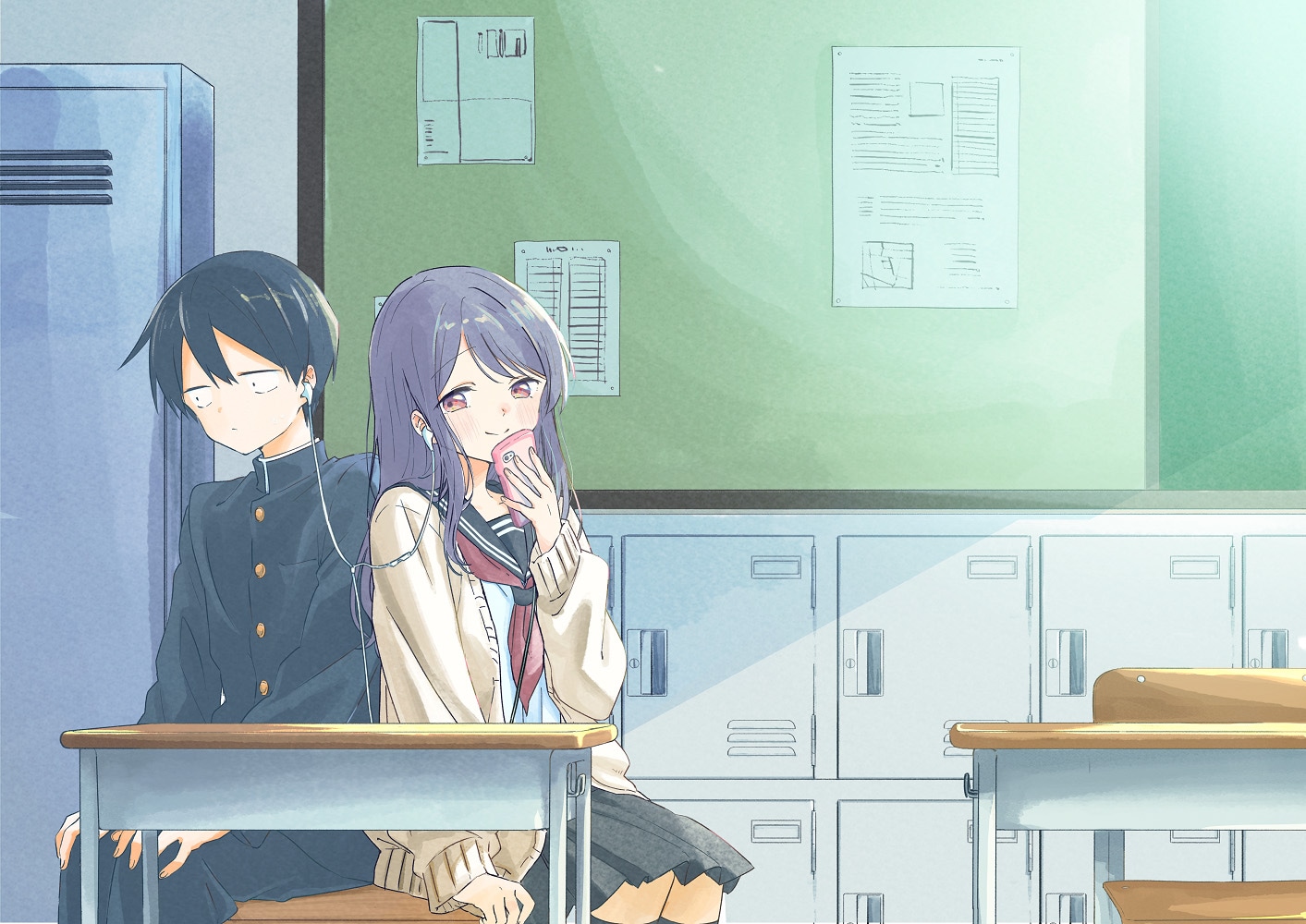 TVアニメ「久保さんは僕を許さない」イメージビジュアル第1弾
