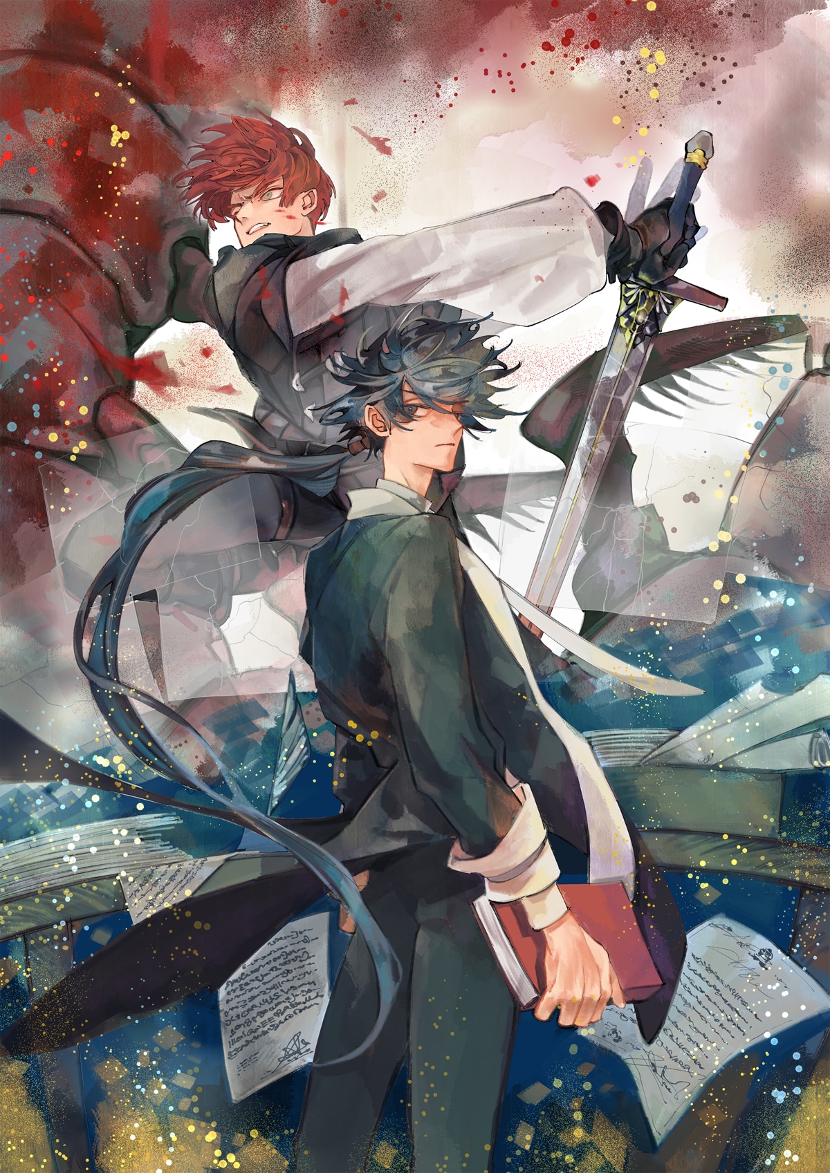 「魔王と勇者の戦いの裏で」キービジュアル