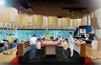 「ネスカフェ×JAXA×宇宙兄弟 夏休み宇宙・地球ラボ」場内のイメージ。