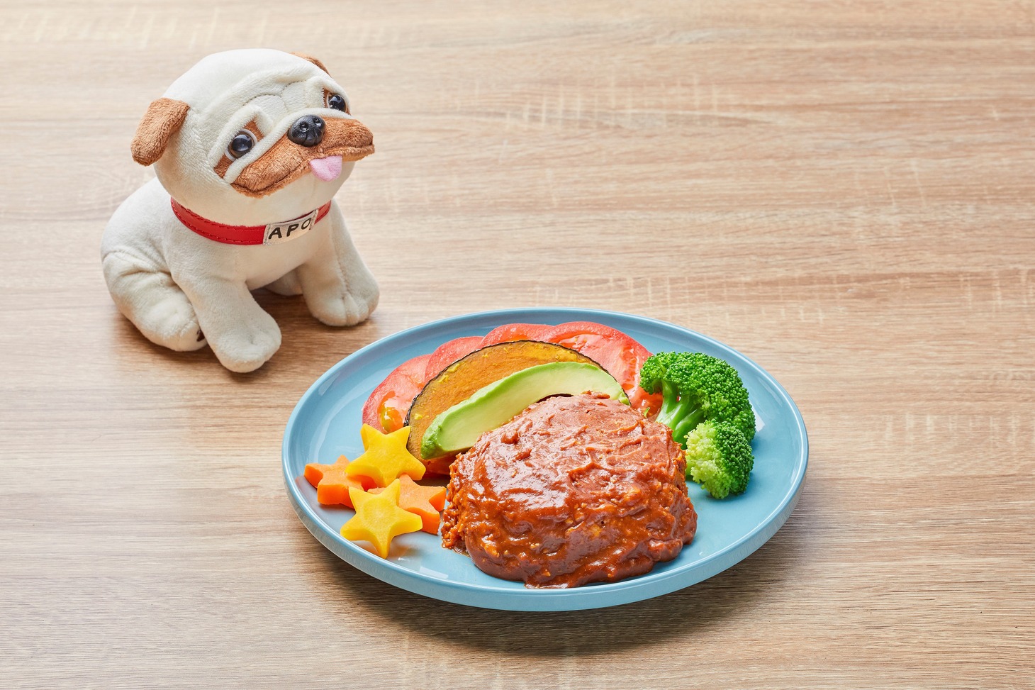 「ケイちゃんの虹ハンバーグ」