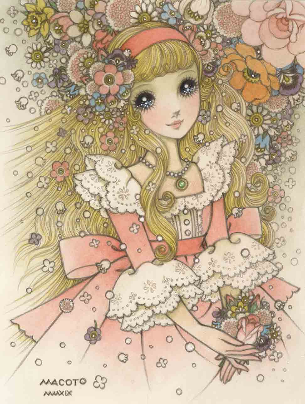 「花のエレーヌ」 原画(c)Macoto Takahashi