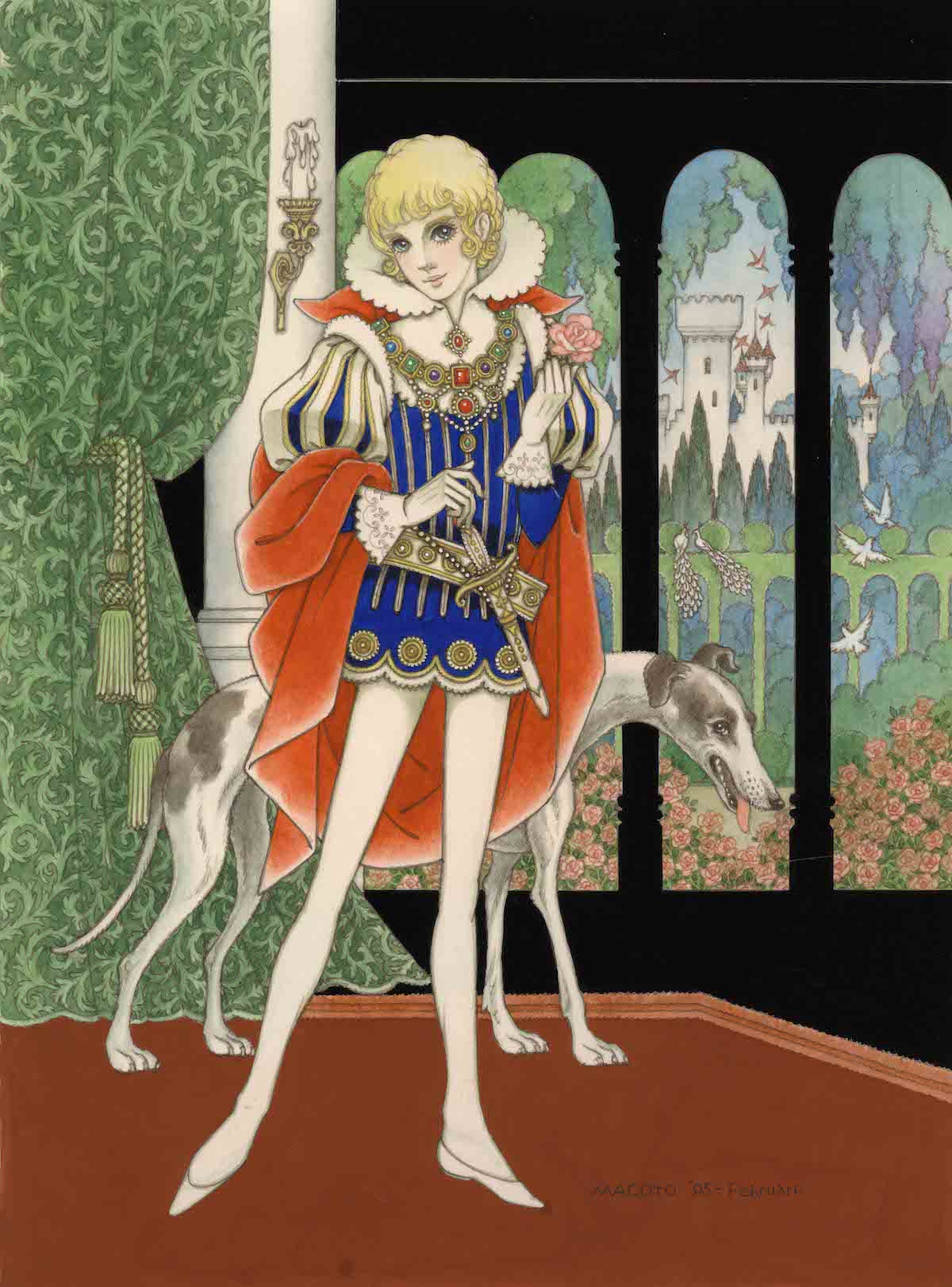 「王子と愛犬」原画 (c)Macoto Takahashi