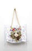 「ロープハンドルクリアバッグ『花帽子の少女』（グッズセット付）」