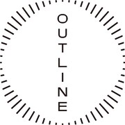 OUTLINEのロゴ。