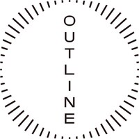 OUTLINEのロゴ。