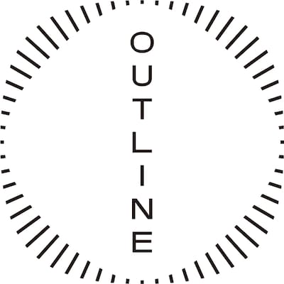 OUTLINEのロゴ。