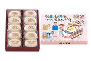 「クレヨンしんちゃん」とコラボした「十万石まんじゅう」。