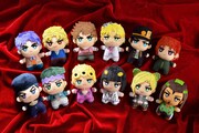 アミューズメント景品「ジョジョの奇妙な冒険　ちみっともぬい　～JOJO WORLD～」vol.1、vol.2、vol.3。