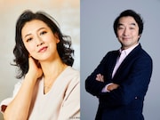 左が戸田菜穂、右が池田鉄洋。