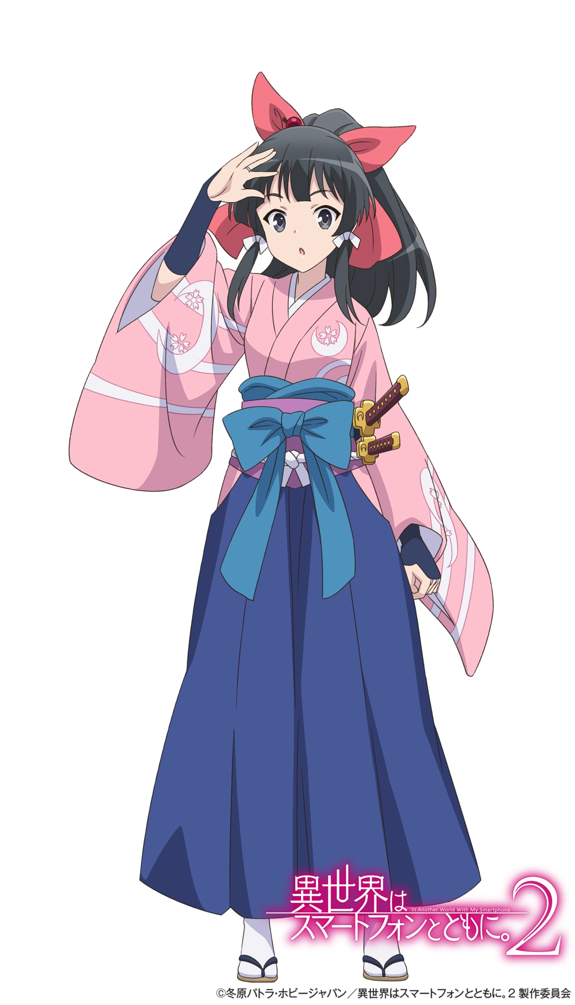 九重八重（CV：赤崎千夏） (c)冬原パトラ・ホビージャパン／異世界はスマートフォンとともに。2製作委員会